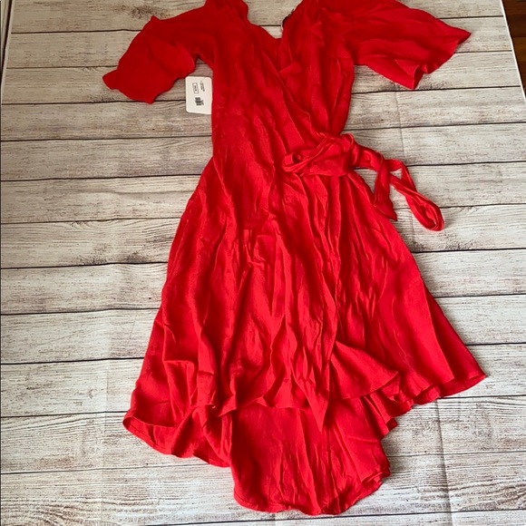 NWT Lush Med Wrap Dress - Picture 6 of 8